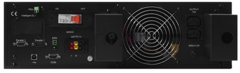 ИБП POWERMAN Online 10000 RT, LCD, двойного преобразования, стоечный/напольный, 10000ВА, 9000Вт, 2 розетки IEC 320 С13 2 шт+клеммная колодка. Защита от КЗ, импульсных всплесков сети, перегрузки, разряда и перезаряда батареи, USB, RS232, SNMP, EPO/ UP