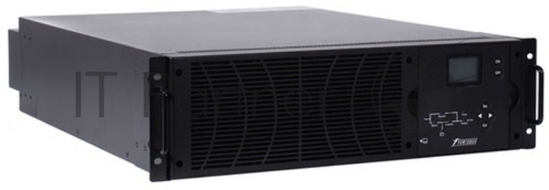 ИБП POWERMAN Online 10000 RT, LCD, двойного преобразования, стоечный/напольный, 10000ВА, 9000Вт, 2 розетки IEC 320 С13 2 шт+клеммная колодка. Защита от КЗ, импульсных всплесков сети, перегрузки, разряда и перезаряда батареи, USB, RS232, SNMP, EPO/ UP