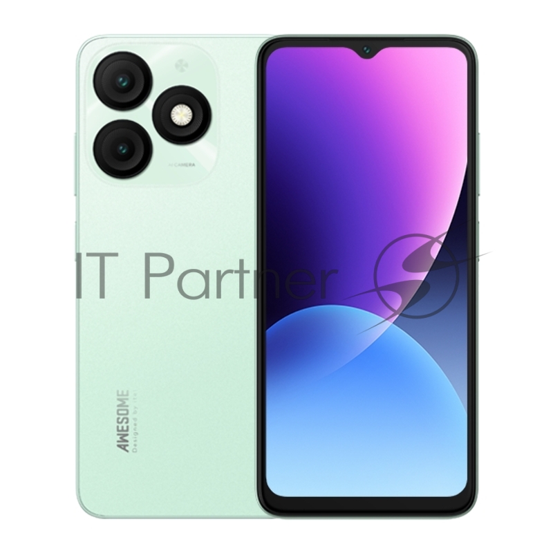 Смартфон Itel A667LP A50 3/64Gb, зеленый
