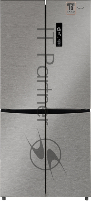 Холодильник Weissgauff WCD 450 INVERTER белый трехкамерный side-by-side 286/141л морозилка снизу