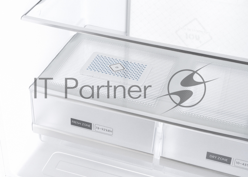 Холодильник Weissgauff WCD 450 INVERTER белый трехкамерный side-by-side 286/141л морозилка снизу