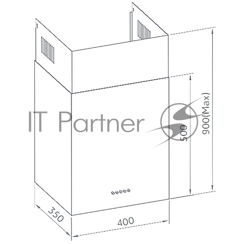 Вытяжка Weissgauff BOX 40 PB BLACK
