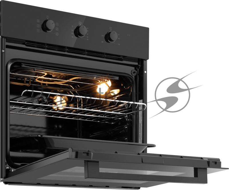 Духовой шкаф электрический Weissgauff EOM 266 PMB черный