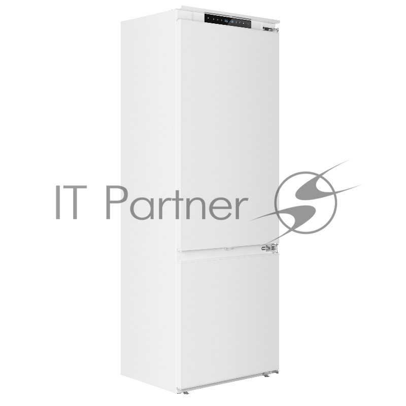 Встраиваемый холодильник Maunfeld MBF19369NFWGR LUX Inverter белый двухкамерный 257/84л морозилка снизу