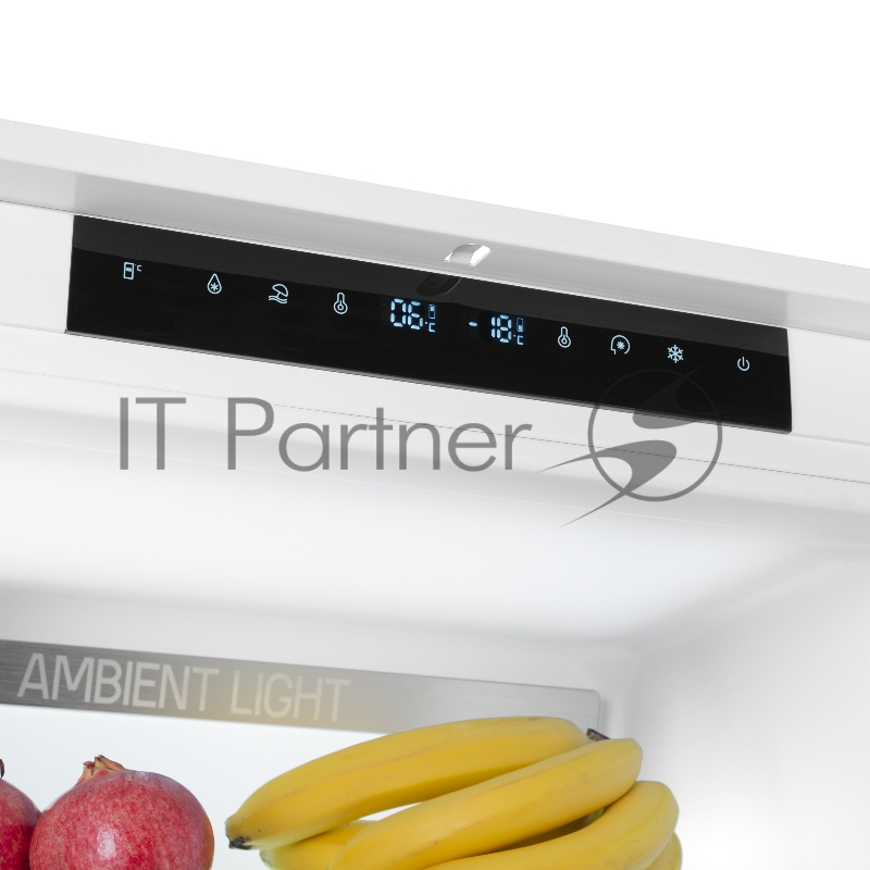 Встраиваемый холодильник Maunfeld MBF19369NFWGR LUX Inverter белый двухкамерный 257/84л морозилка снизу