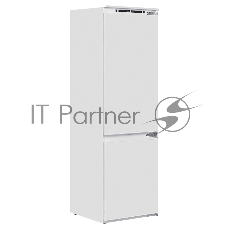 Холодильник-морозильник встраиваемый Maunfeld MBF193NFW1GR Inverter белый двухкамерный 225/57л морозилка снизу