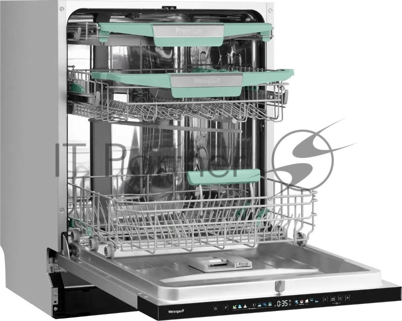 Встраиваемая посудомоечная машина Weissgauff BDW 6140 Ultra Real Autoopen Infolight полноразмерная