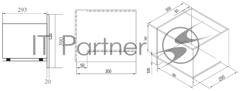 Микроволновая печь встраиваемая Weissgauff 20L HMT-2017GRILL BLACK