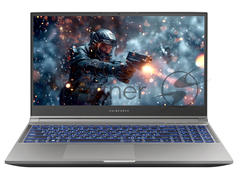Ноутбук Maibenben X15A-R77435 15.6 FHD IPS, AMD R7-7435H, 16Gb, 512Gb SSD, NVidia RTX3050 4Gb, Win10 Home, серый