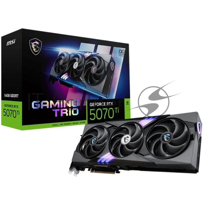 Видеокарта MSI RTX5070Ti GAMING TRIO OC PLUS 16GB GDDR7 256bit 3xDP HDMI 3FAN RTL