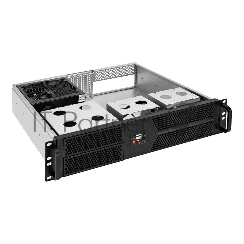 Серверный корпус ExeGate Pro 2U400-04 (RM 19, высота 2U, глубина 400, БП 600RADS, 2*USB)