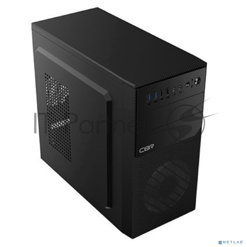 Корпус CBR RD880, без БП, mATX Minitower 2*USB 3.0, 2*USB 2.0, HD Audio+Mic, кабель питания 1.2м, черный PCC-MATX-RD880-WPSU