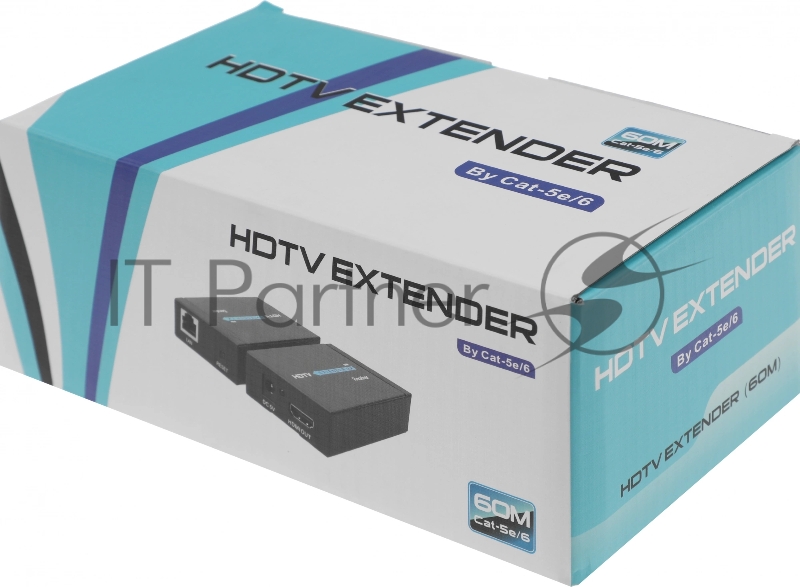 Адаптер аудио-видео Premier 5-877 HDMI (f)/RJ45 черный
