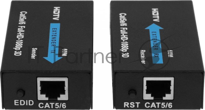 Адаптер аудио-видео Premier 5-877 HDMI (f)/RJ45 черный