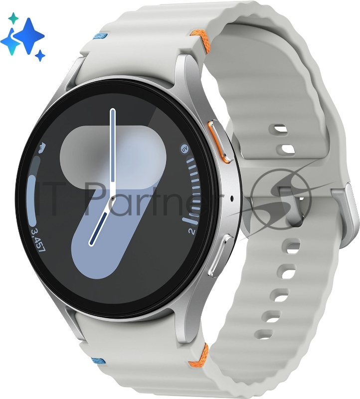 Смарт-часы Samsung Galaxy Watch 7 LTE 44мм 1.47 AMOLED корп.серебристый, рем.серебристый (SM-L315FZSACAU)