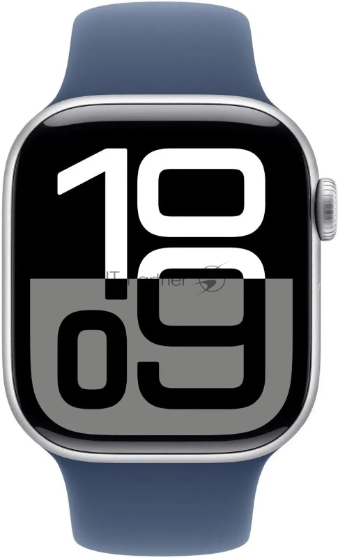 Смарт-часы Apple Watch Series 10 A2997 42мм OLED корп.серебристый Sport Band рем.синий разм.брасл.:150-200мм (MWWC3LW/A)