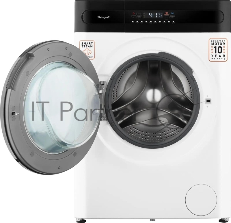 Стиральная машина Weissgauff WMD 49411 DC Inverter Steam, класс: B, загр.фронтальная макс.:11кг, (с сушкой) белый