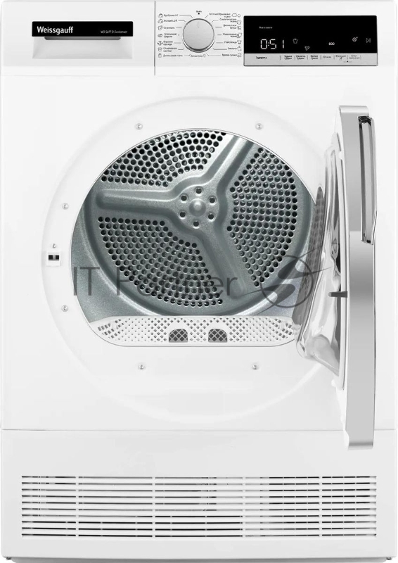 Сушильная машина Weissgauff WD 5697 D Condenser, кл.энер.:B, макс.загр.:7кг, белый