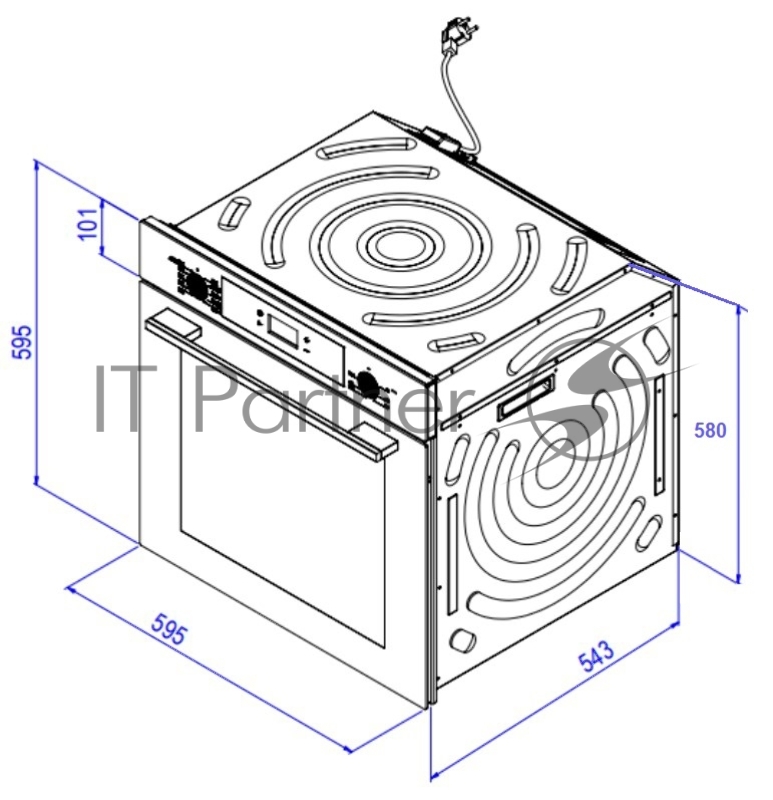 Духовой шкаф электрический Weissgauff EOV 29 PDBS черный
