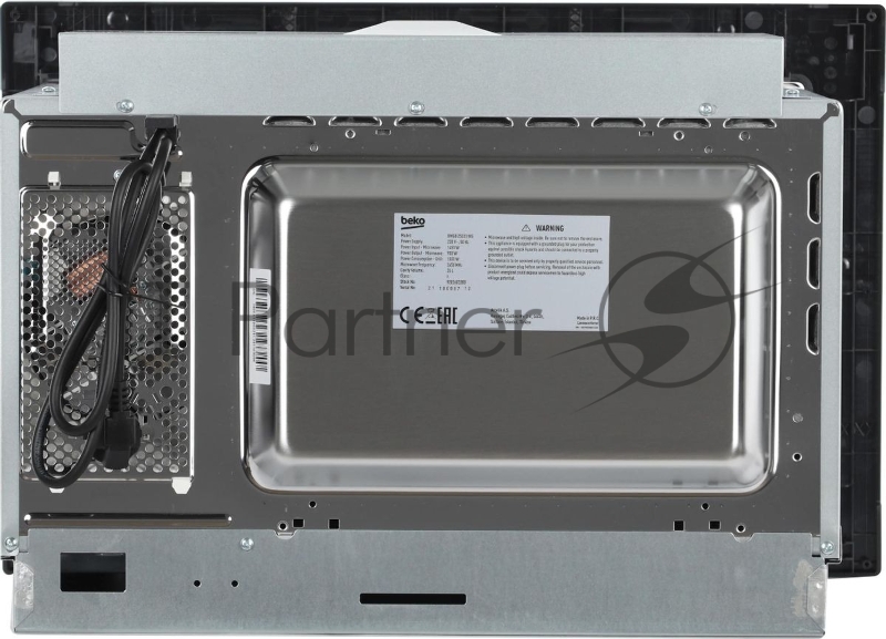 Микроволновая печь встраиваемая Beko BMGB 25333 WG, 25л, 900Вт, белый