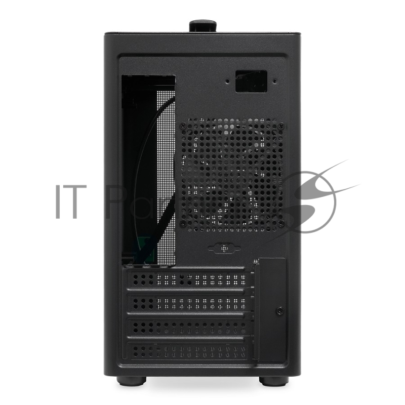 Корпус без блока питания HSPD M210, Mesh Mid Tower, Black, 0.7 SPCC, 1x90mm mATX, mITX 140/280/150mm 1x2.5, 1x3.5, 4xPCI 1xUSB-A 3.0 302x168x350mm