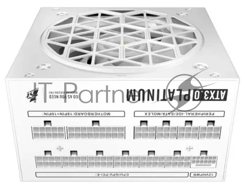 Блок питания 1STPLAYER NGDP Platinum 1300W White, 130Вт, 80 PLUS Platinum, 120мм, модульный, белый