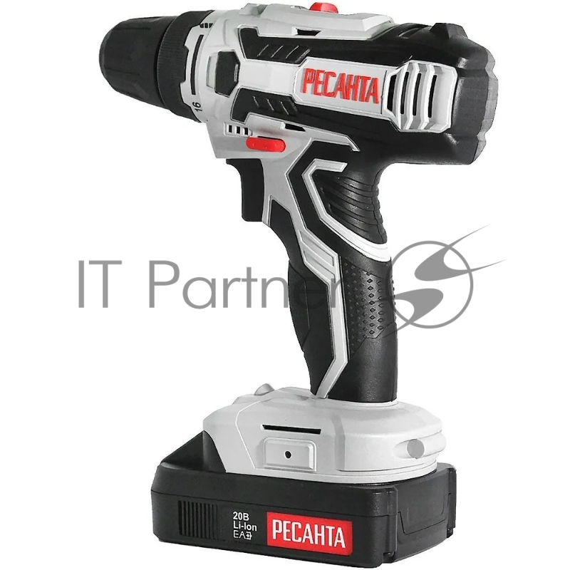 Дрель-шуруповерт аккумуляторная Ресанта ДА-ЛК20/2 900/75/14/21