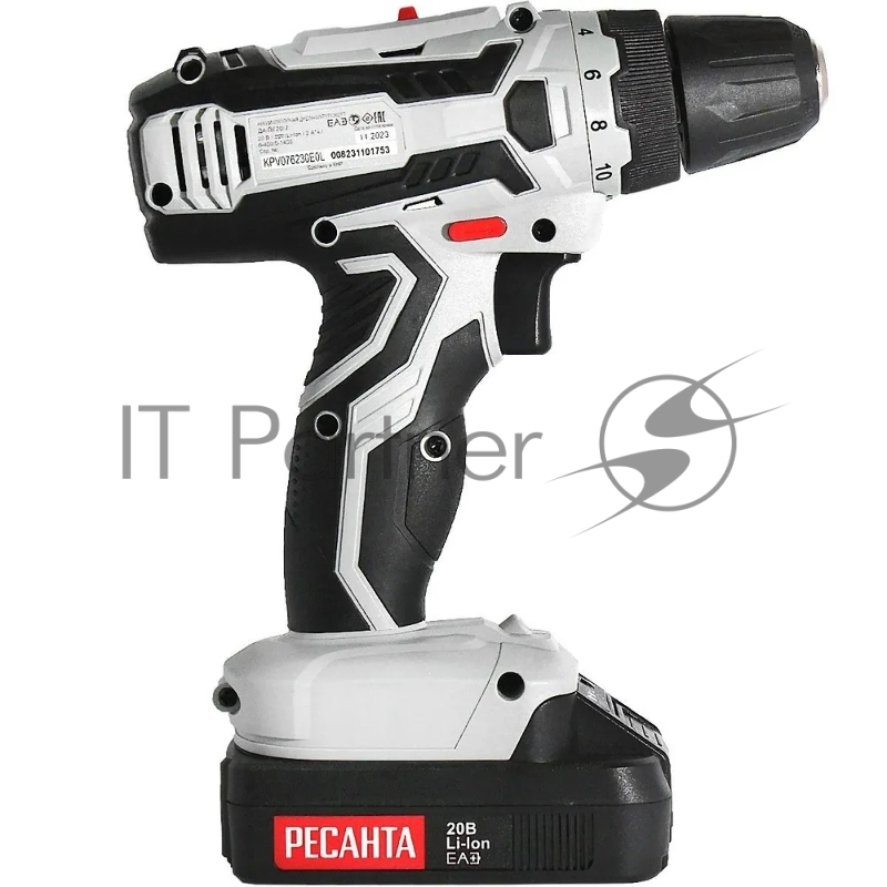 Дрель-шуруповерт аккумуляторная Ресанта ДА-ЛК20/2 900/75/14/21