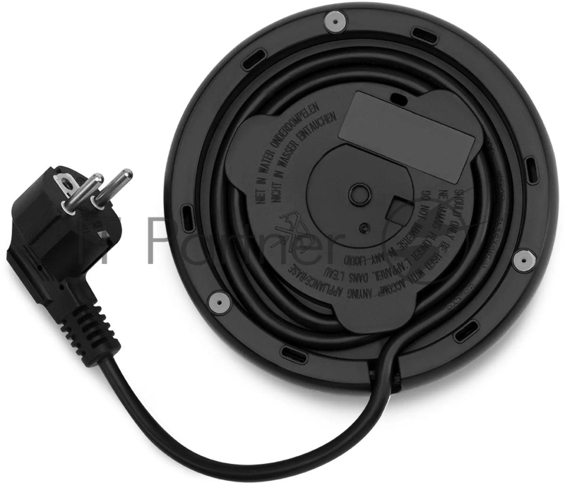 Чайник Polaris PWK-1563-СGL, 1.5л, 2200Вт, черный/прозрачный