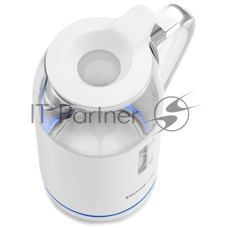 Чайник Polaris PWK-1563-СGL, 1.5л, 2200Вт, белый
