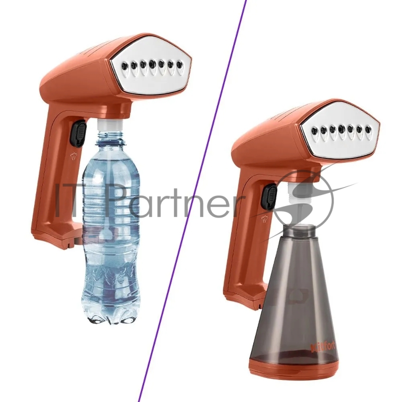 Отпариватель ручной Kitfort КТ-9291 1640Вт оранжевый/черный