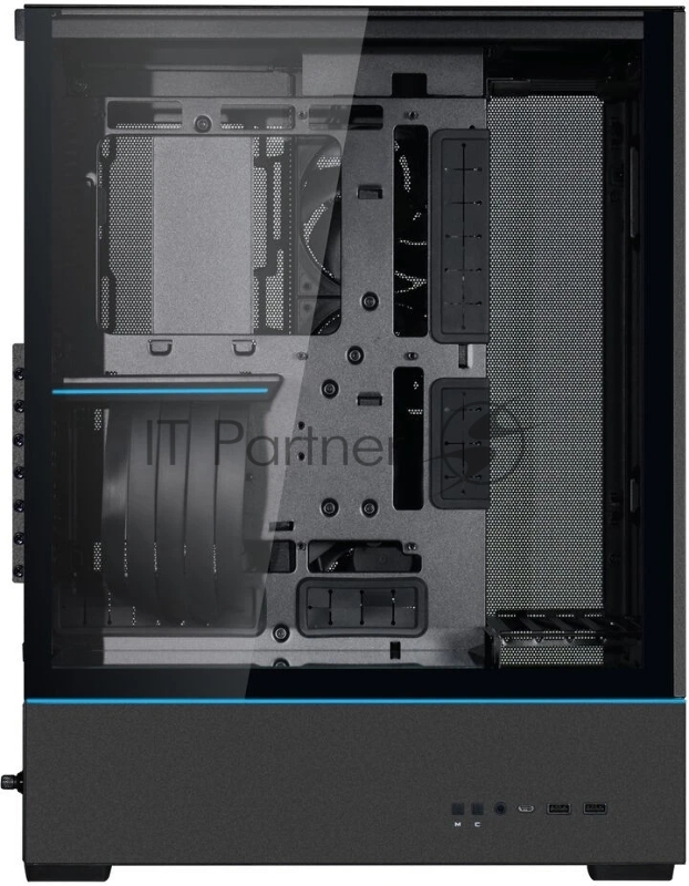 Корпус Lian-Li SUP01X черный без БП ATX 4x120mm 2x140mm 2xUSB3.0 audio bott PSU