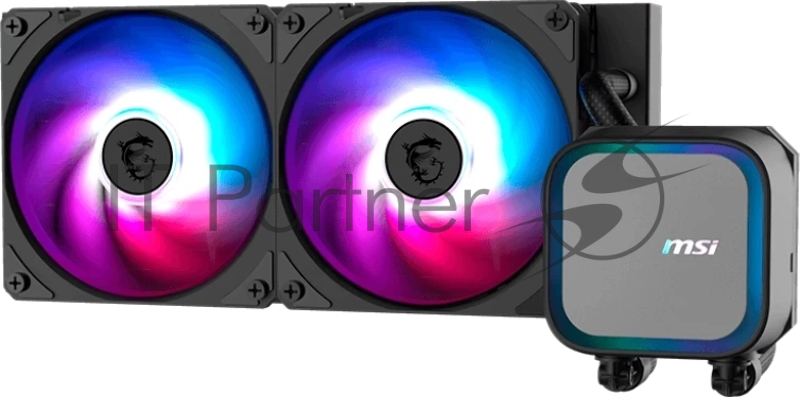 Жидкостная система охлаждения MSI MAG CORELIQUID A13 240 2x ARGB Fan, ARGB Block,