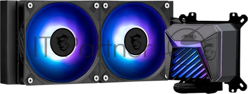 Жидкостная система охлаждения MSI MAG CORELIQUID A15 240 2x ARGB Fan, ARGB Block