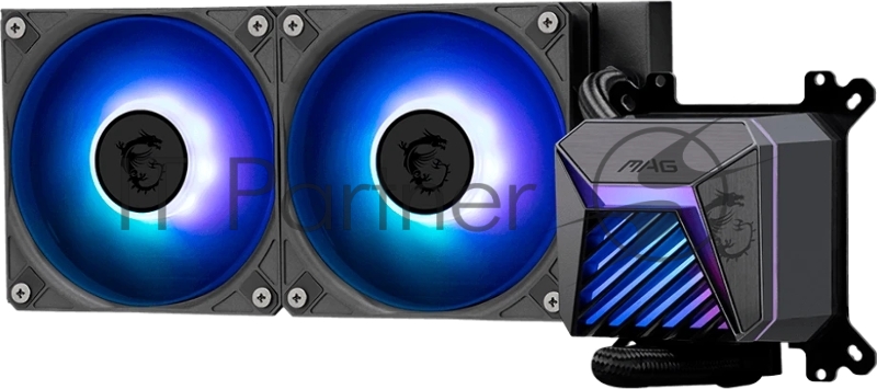 Жидкостная система охлаждения MSI MAG CORELIQUID A15 240 2x ARGB Fan, ARGB Block