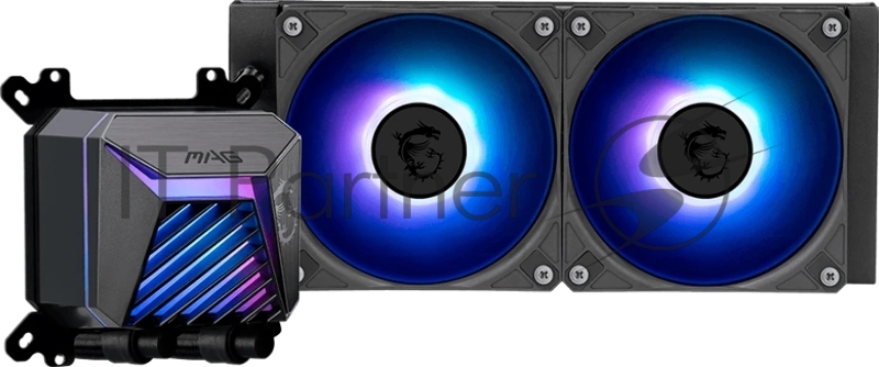 Жидкостная система охлаждения MSI MAG CORELIQUID A15 240 2x ARGB Fan, ARGB Block