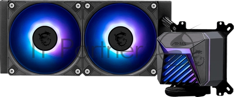 Жидкостная система охлаждения MSI MAG CORELIQUID A15 240 2x ARGB Fan, ARGB Block