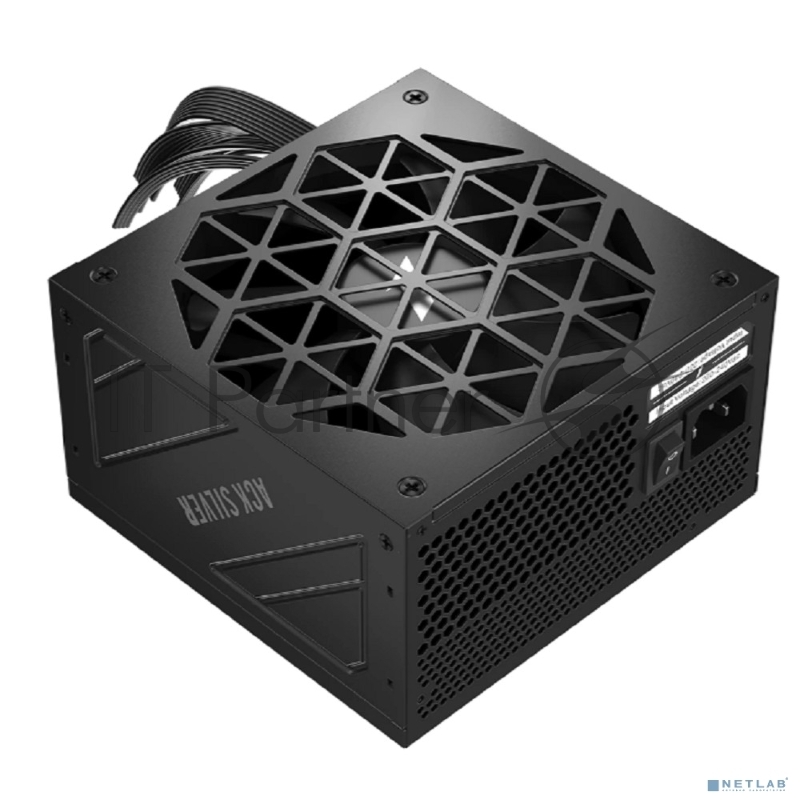 Блок питания 1STPLAYER ACK SILVER 750W Black / ATX 3.1, APFC, 80 PLUS Silver, Double Forward, DC-DC, full Teapo caps, 140mm fan, non-modular / HA-750BA7-BK