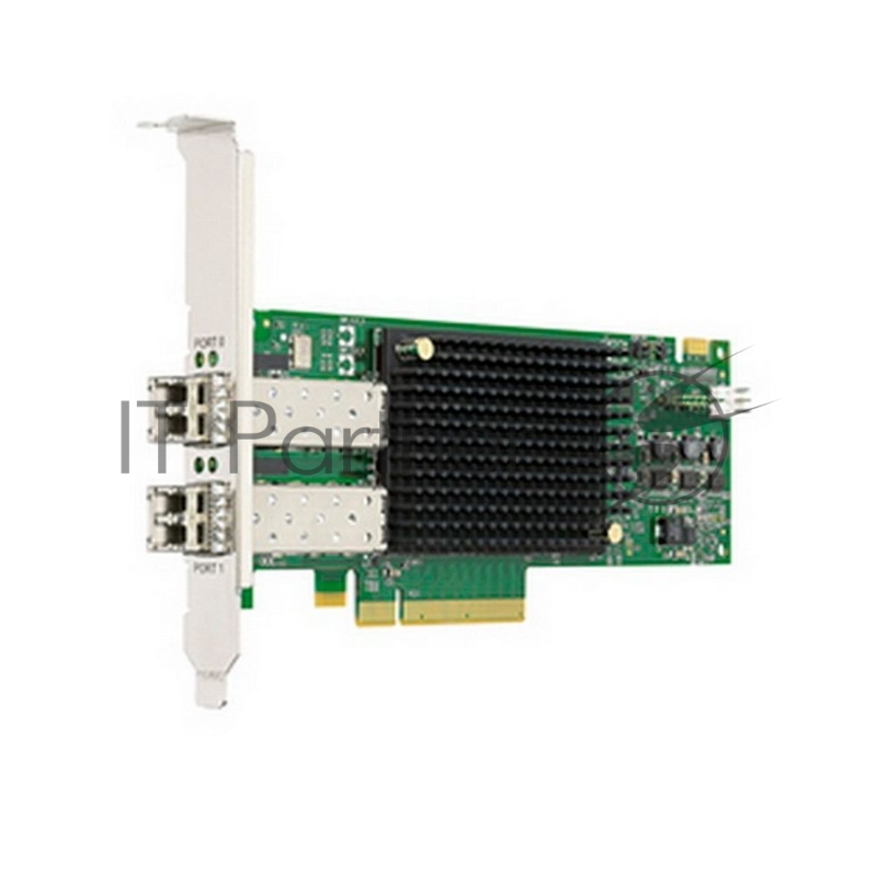 Контроллер Emulex LPe32002-M2 bulk Gen 6 (32GFC), 2-port, 32Gb/s, PCIe Gen3 x8, трансиверы установлены, LP+FH brackets, OEM