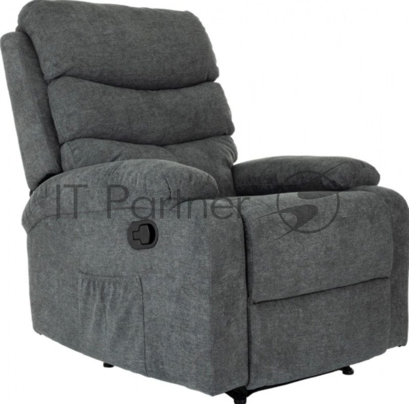 Кресло для дома Бюрократ _Han серый металл (_HAN/GREY)