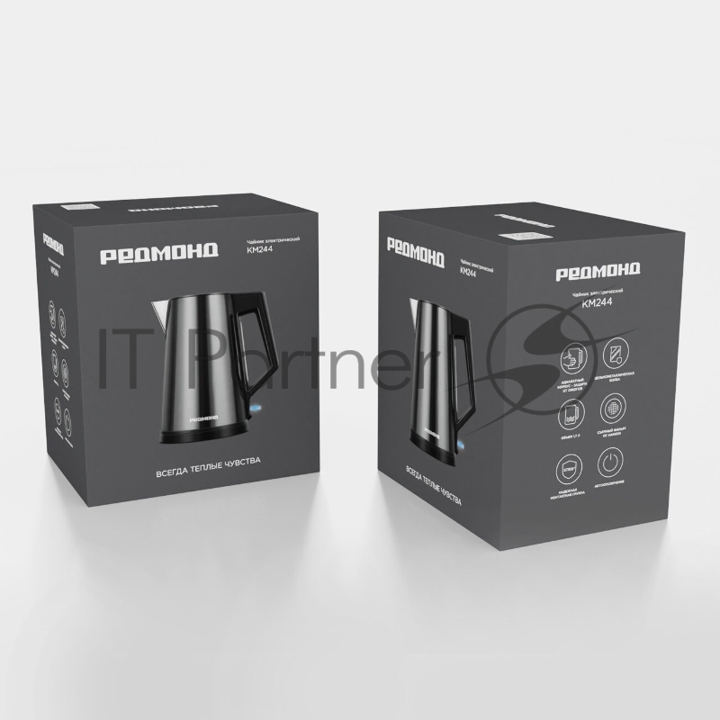 Чайник электрический Redmond KM244 1.7л. 2200Вт черный