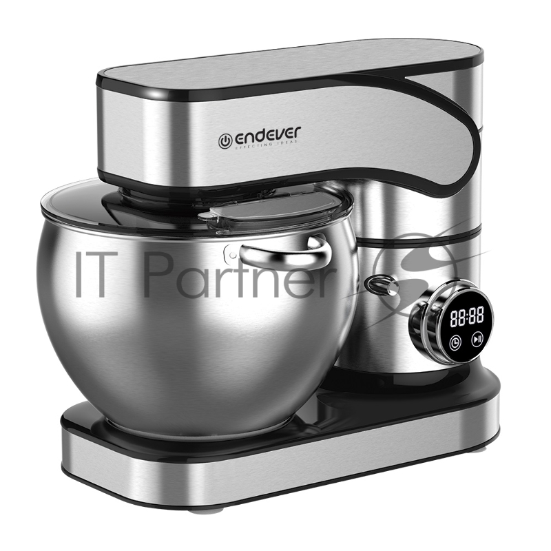 Миксер планетарный Endever Sigma-180 стальной, 2200 Вт, объем чаши 10 л, LED-дисплей