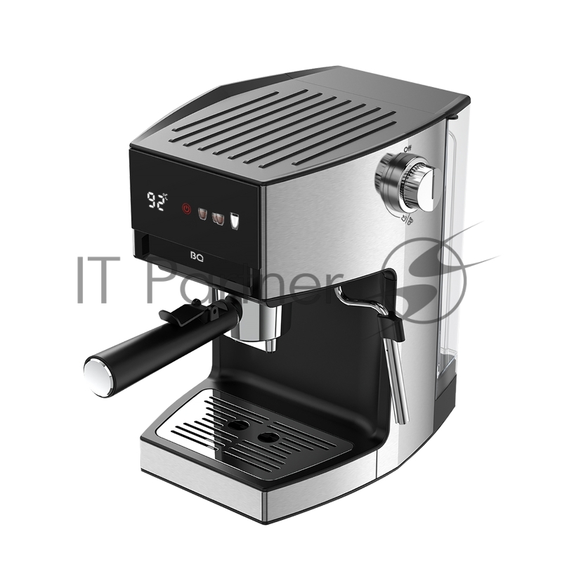 Кофеварка BQ CM3003 Steel-Black. Кофеварка эспрессо 3 в 1 / Давление: 19 бар / Мультисистема 3 в 1 Nespresso, Dolce Gusto, молотый кофе / Встроенный капучинатор / LED-дисплей: с помощью дисплея вы можете увидеть текущую температуру воды, выбрать объе