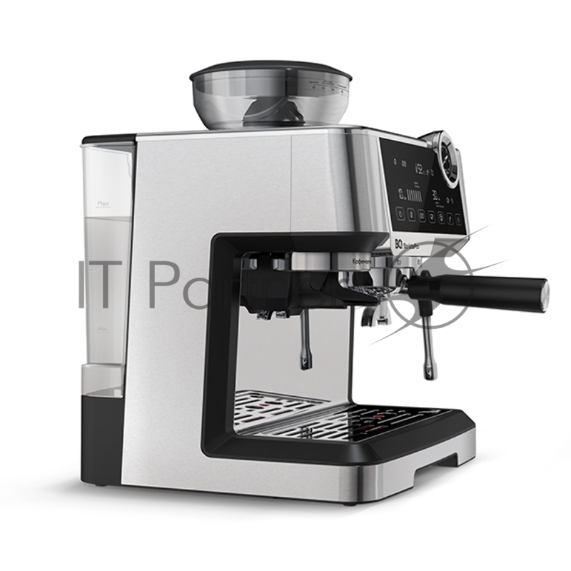 Кофеварка BQ CM5002 Steel-Black. Мощность:2400 Вт / Давление:19 бар / Двойная эффективность : В модели установлены 2 нагревательных элемента и 2 помпы, что позволяет одновременно готовить кофе и взбивать нежную пену, что значительно ускоряет процесс