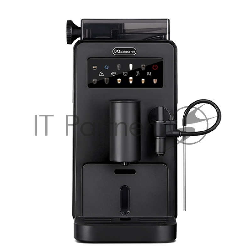 Кофеварка BQ CM9003 Black. Мощность:1450 Вт обеспечивает высокую скорость приготовления напитков / Давление 15 бар, напитки получаются необыкновенно вкусными и ароматными благодаря итальянской помпе ULKA / Встроенная кофемолка имеет плавную регулиров