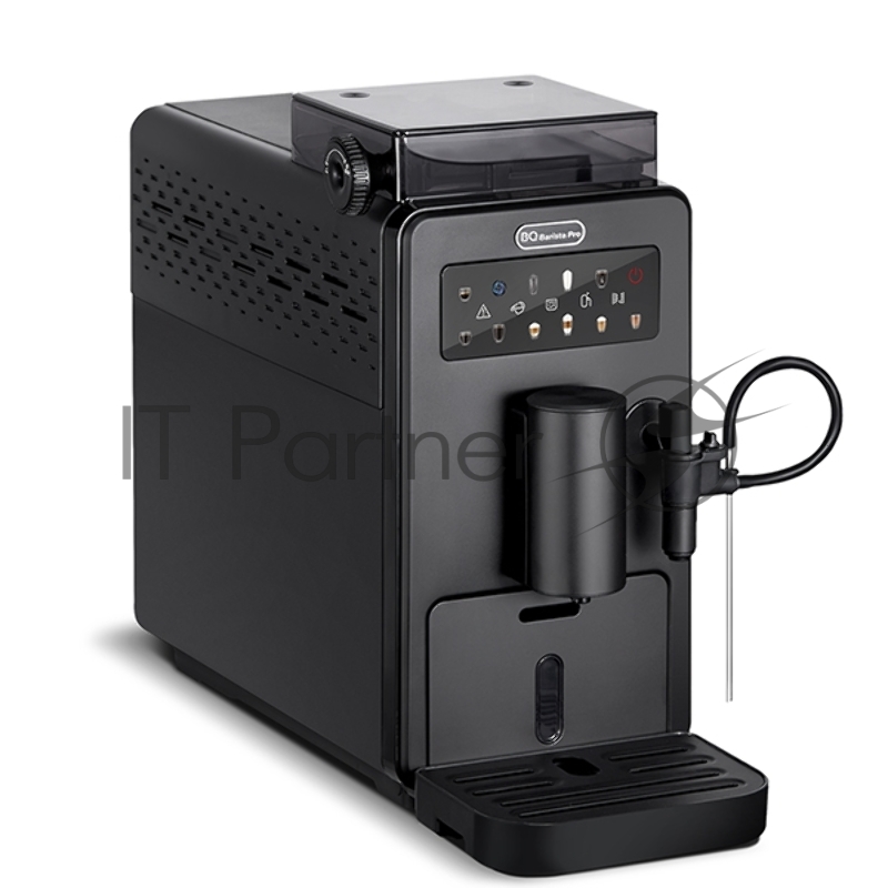 Кофеварка BQ CM9003 Black. Мощность:1450 Вт обеспечивает высокую скорость приготовления напитков / Давление 15 бар, напитки получаются необыкновенно вкусными и ароматными благодаря итальянской помпе ULKA / Встроенная кофемолка имеет плавную регулиров