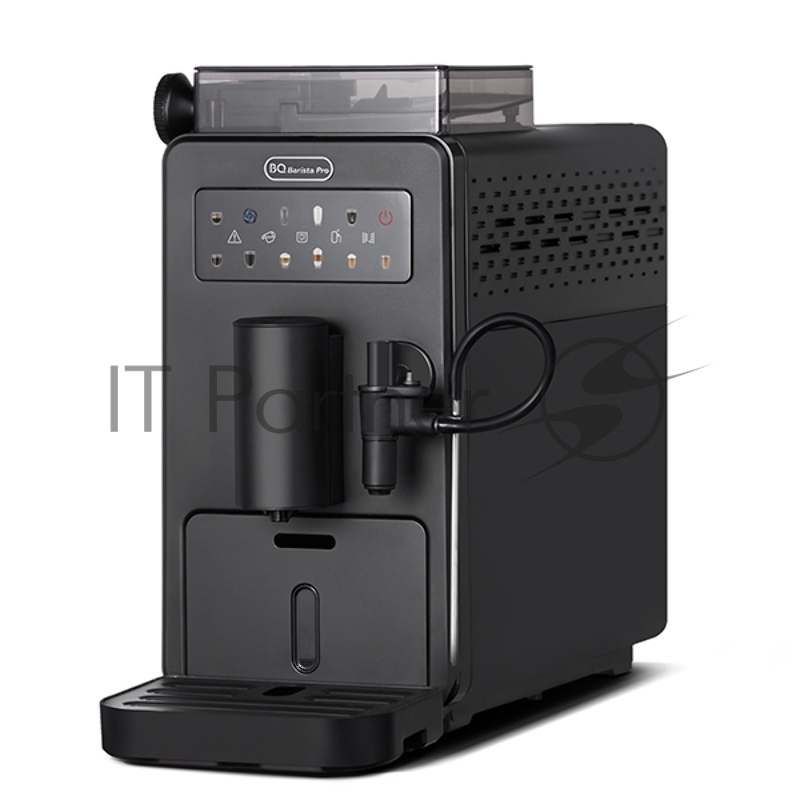 Кофеварка BQ CM9003 Black. Мощность:1450 Вт обеспечивает высокую скорость приготовления напитков / Давление 15 бар, напитки получаются необыкновенно вкусными и ароматными благодаря итальянской помпе ULKA / Встроенная кофемолка имеет плавную регулиров