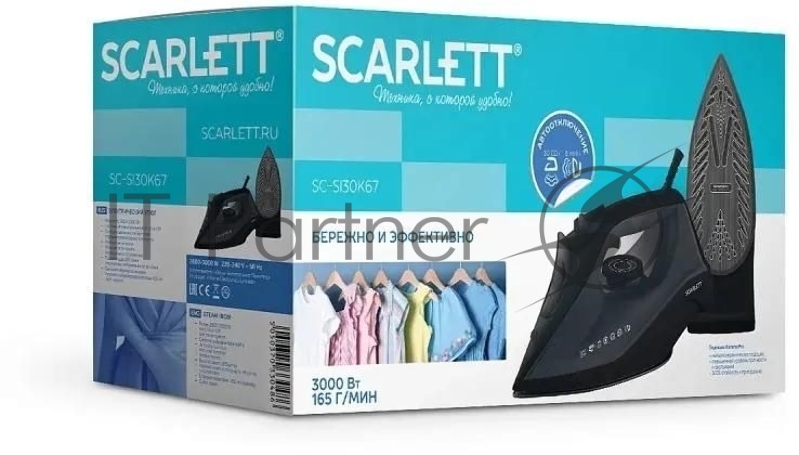 Утюг Scarlett SC-SI30K67 3000Вт черный