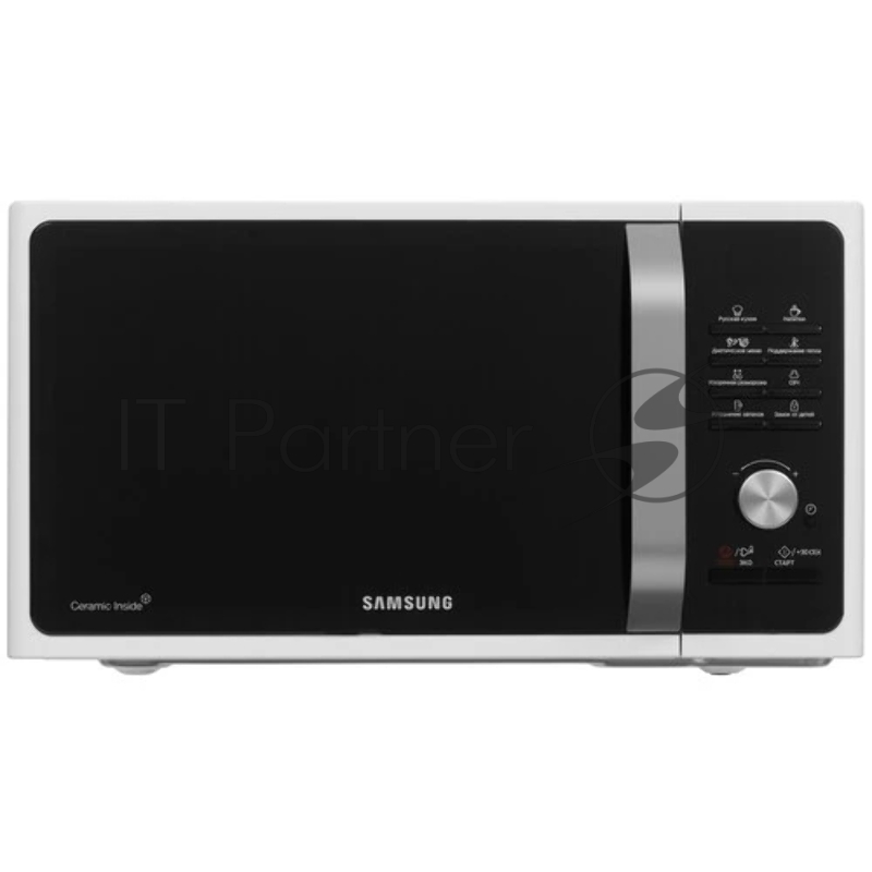 Микроволновая печь Samsung MS23F301TQW/BW, 23л, 800Вт, белый
