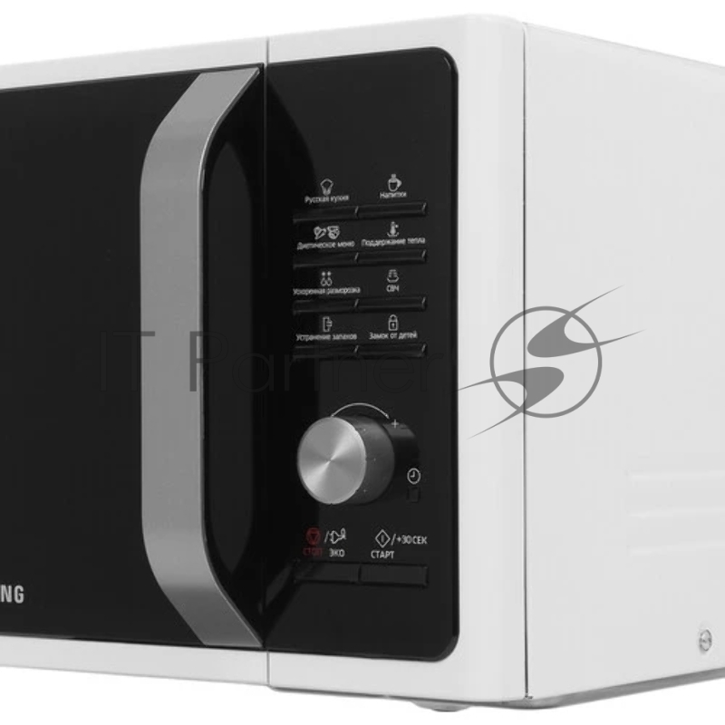 Микроволновая печь Samsung MS23F301TQW/BW, 23л, 800Вт, белый